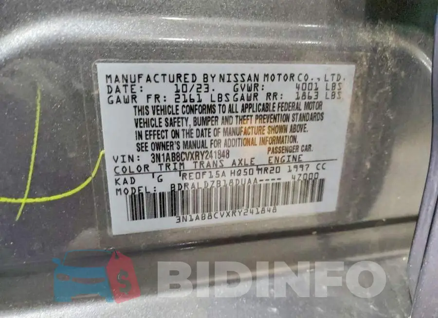 3N1AB8CVXRY241848 Photo# 12