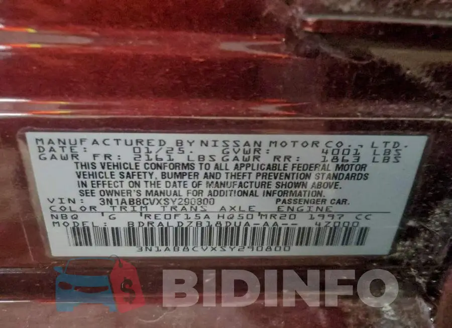 3N1AB8CVXSY290800 Photo# 12