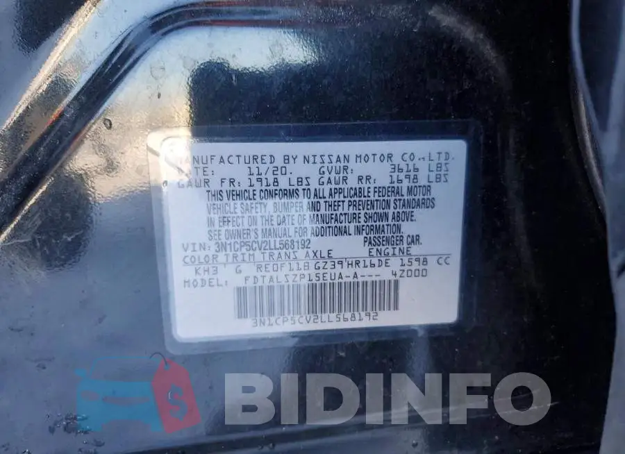3N1CP5CV2LL568192 Photo# 12
