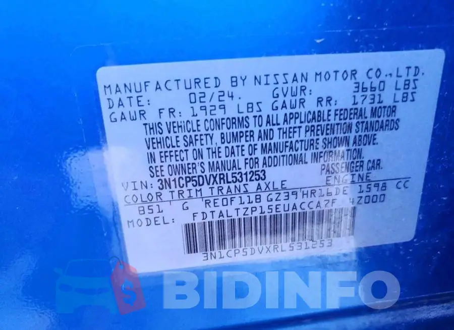 3N1CP5DVXRL531253 Photo# 12