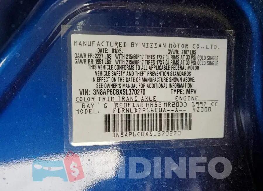 3N8AP6CBXSL370270 Photo# 14