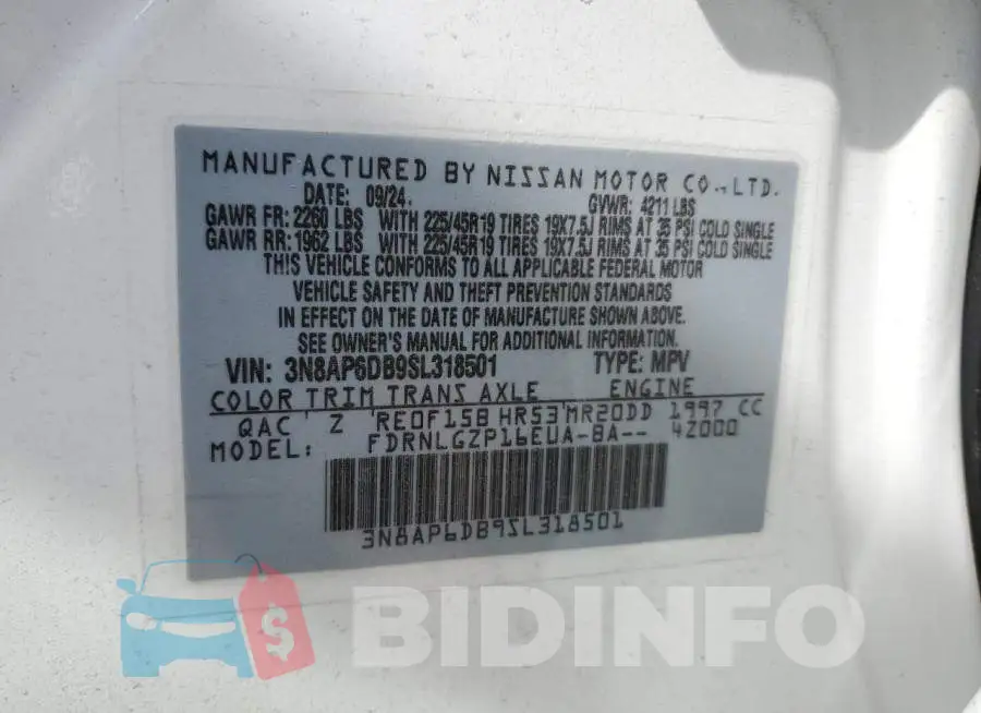 3N8AP6DB9SL318501 Photo# 14