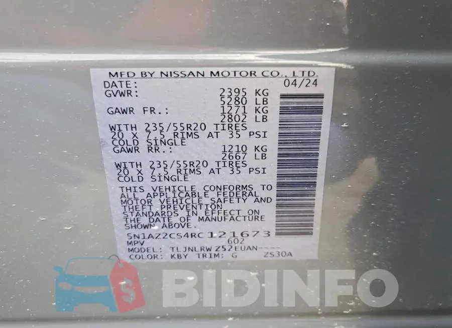 5N1AZ2CS4RC121673 Photo# 13