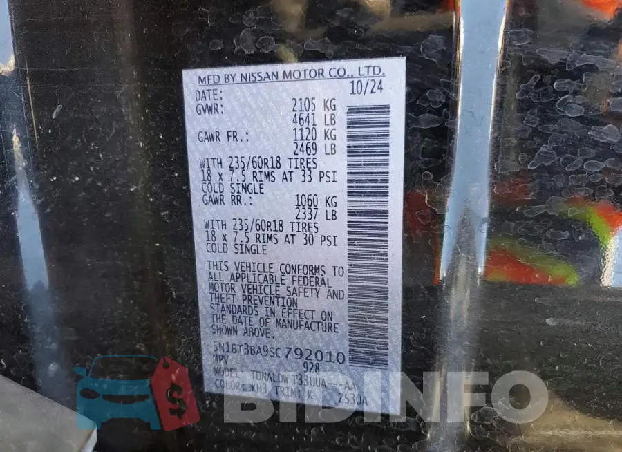 5N1BT3BA9SC792010 Photo# 12