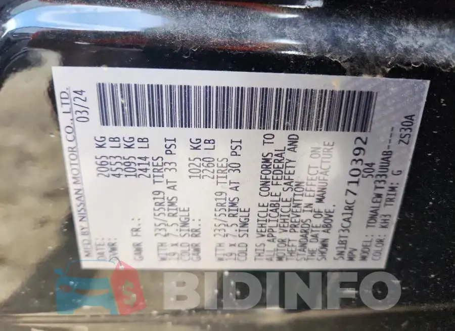 5N1BT3CA1RC710392 Photo# 14