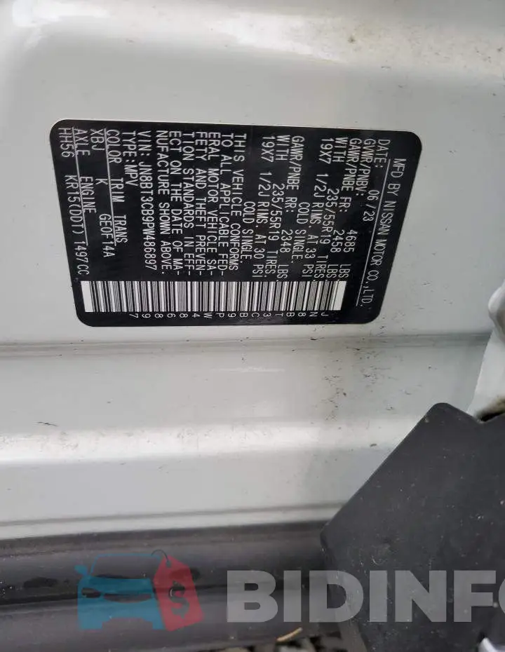JN8BT3CB9PW486897 Photo# 13