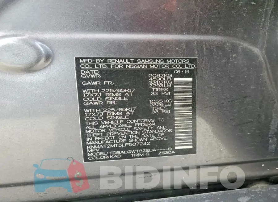 KNMAT2MT5LP507242 Photo# 13