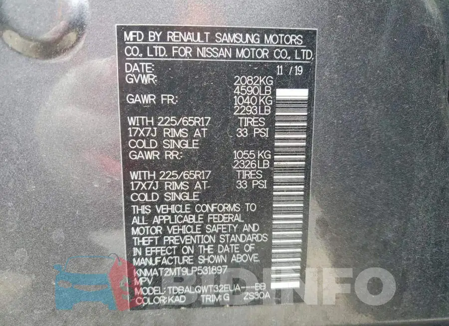 KNMAT2MT9LP531897 Photo# 14