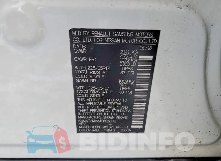 KNMAT2MV3JP605393 Photo# 14