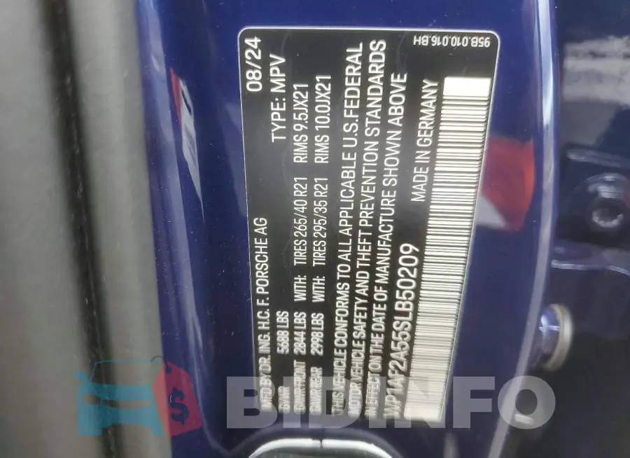 WP1AF2A55SLB50209 Photo# 13