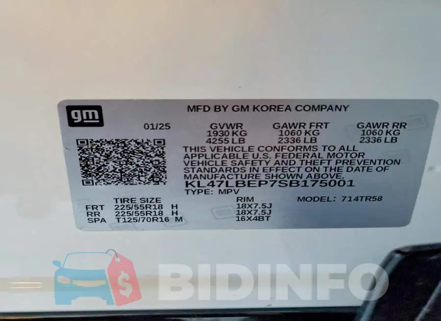 KL47LBEP7SB175001 Photo# 14