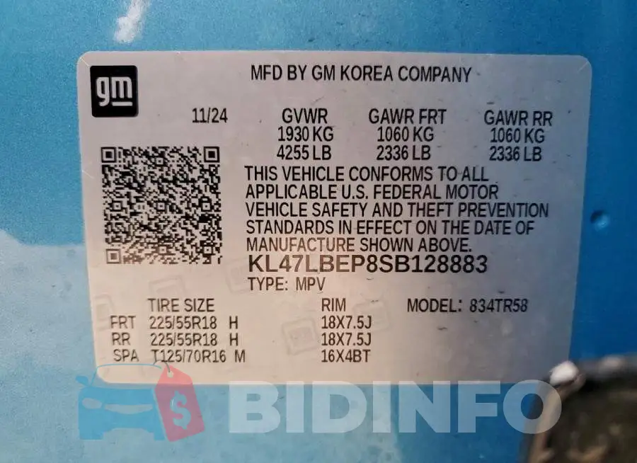 KL47LBEP8SB128883 Photo# 12