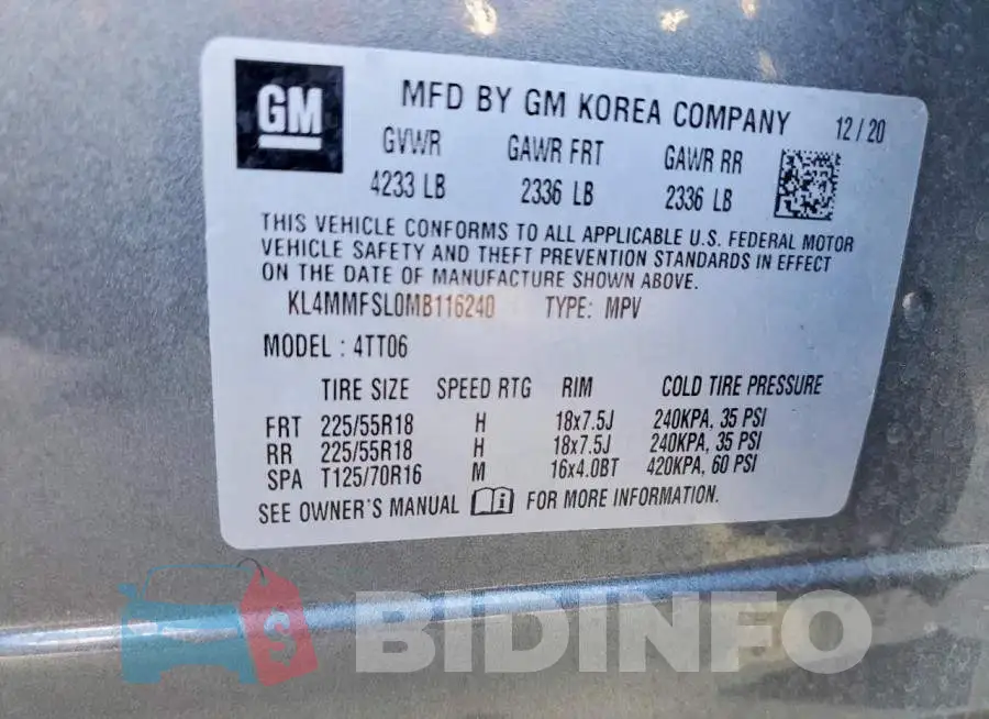 KL4MMFSL0MB116240 Photo# 13