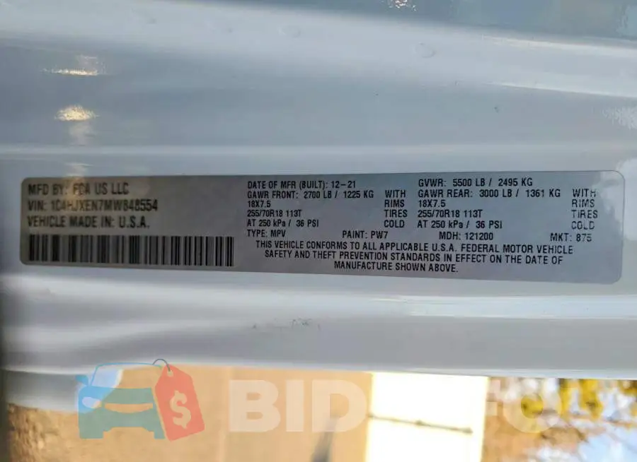 1C4HJXEN7MW848554 Photo# 13