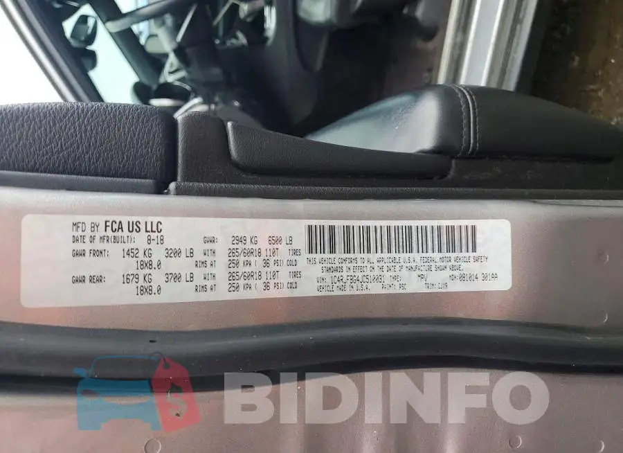 1C4RJFBG4JC510031 Photo# 13