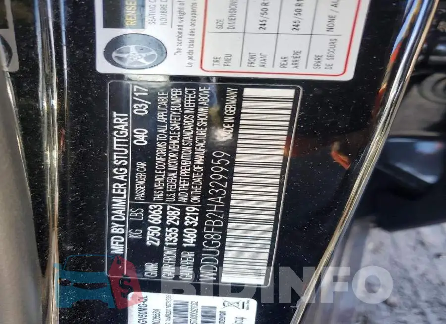 WDDUG8FB2HA329959 Photo# 12