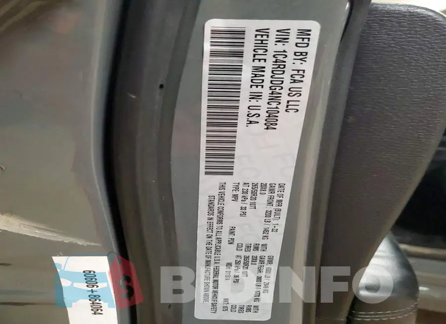 1C4RDJDG4NC104084 Photo# 13