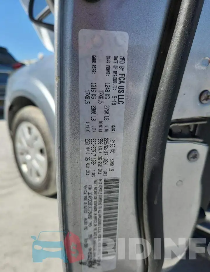 3C4PDCBB1KT784097 Photo# 13