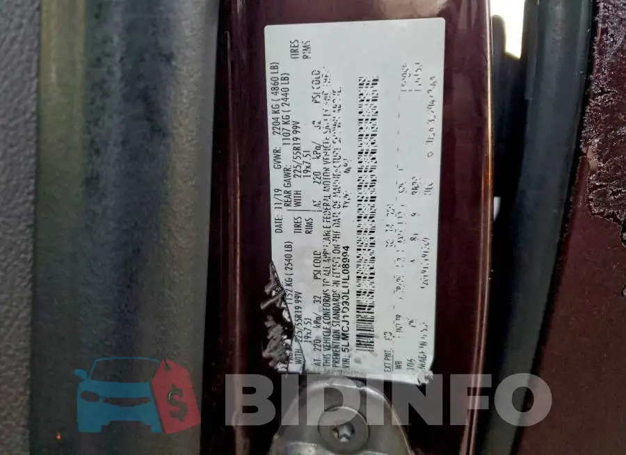 5LMCJ1D90LUL08994 Photo# 14