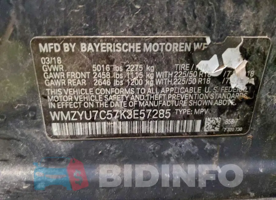 WMZYU7C57K3E57285 Photo# 13