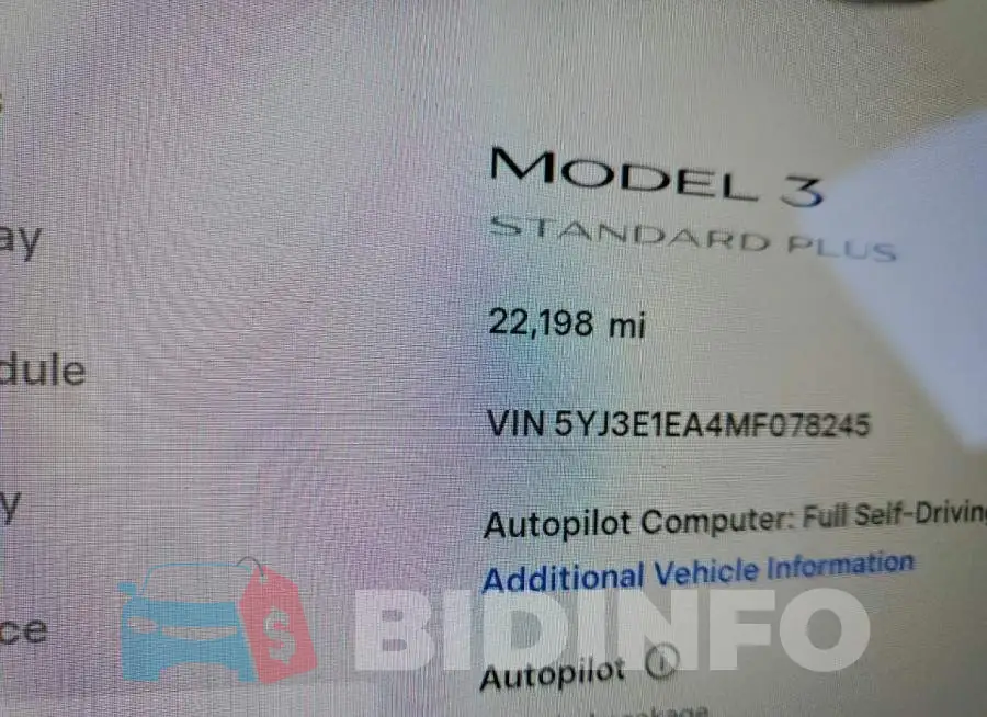 5YJ3E1EA4MF078245 Photo# 9