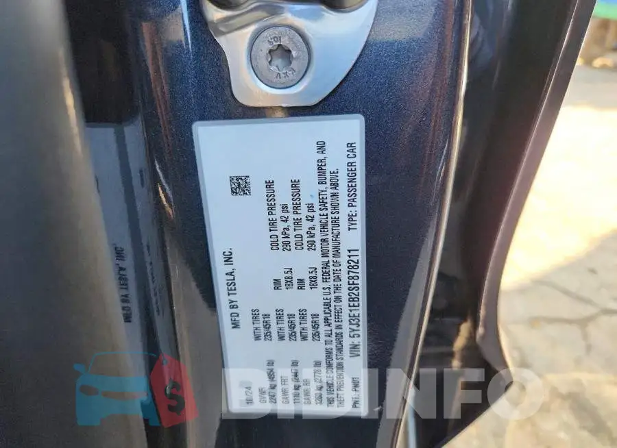 5YJ3E1EB2SF878211 Photo# 13