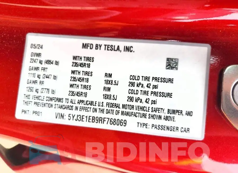 5YJ3E1EB9RF768069 Photo# 14