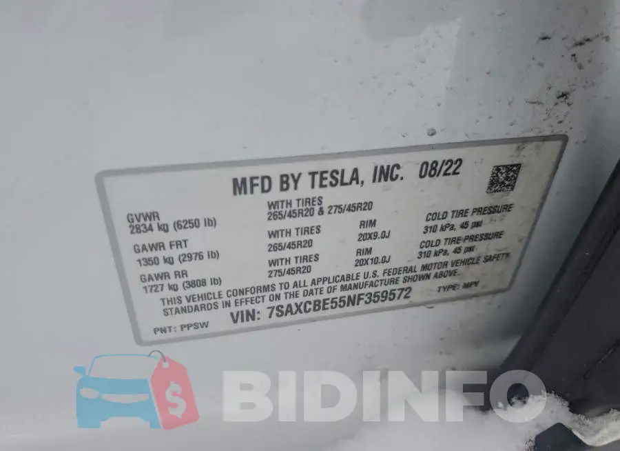 7SAXCBE55NF359572 Photo# 12