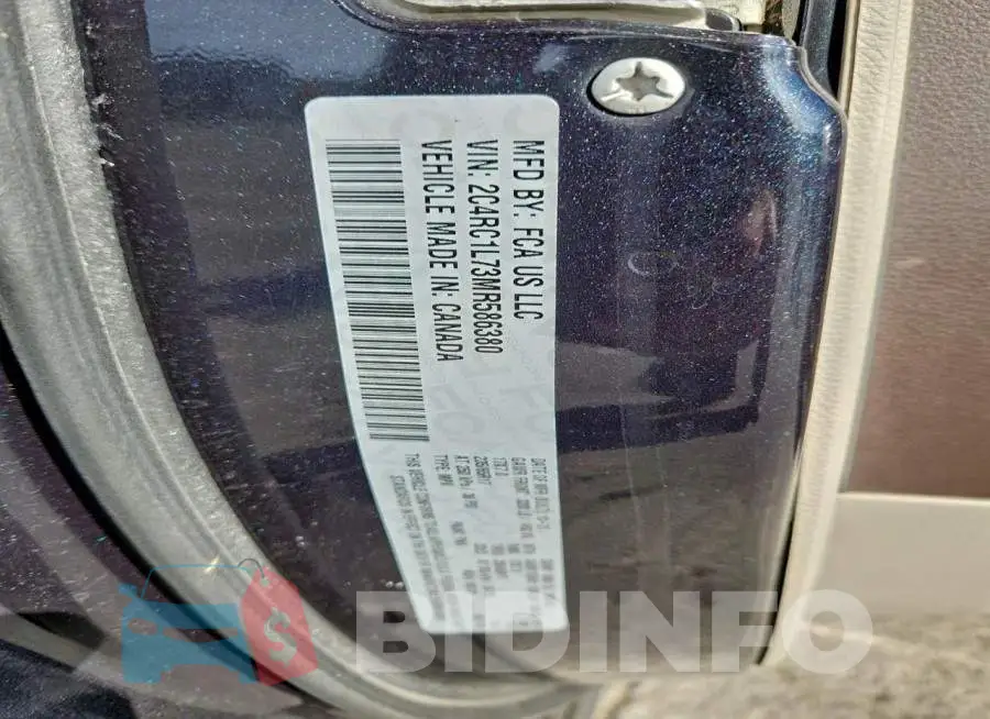 2C4RC1L73MR586380 Photo# 14