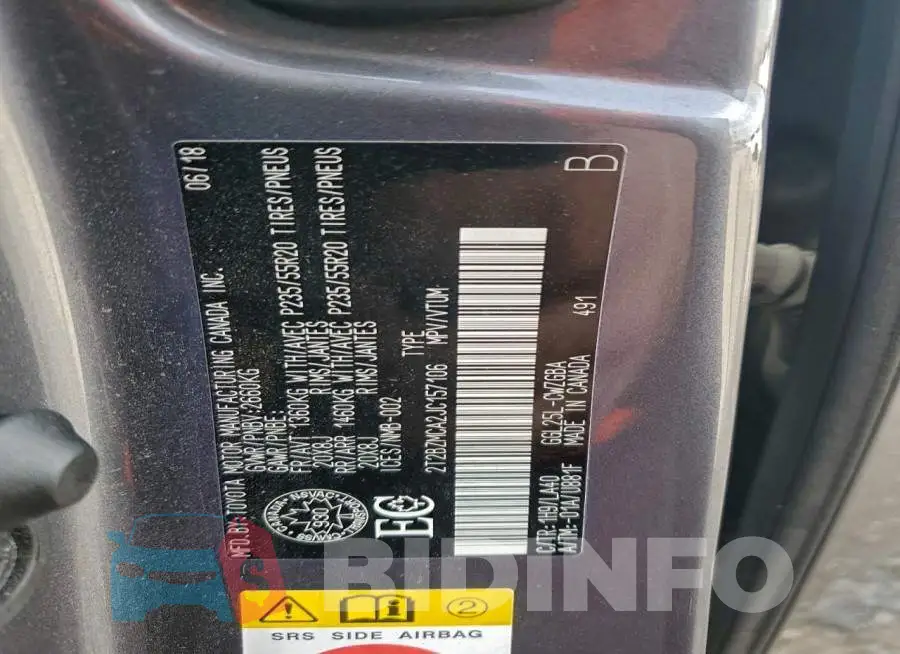 2T2BZMCA2JC157106 Photo# 13