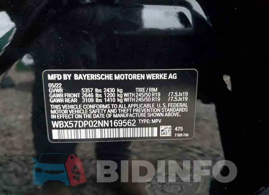WBX57DP02NN169562 Photo# 13
