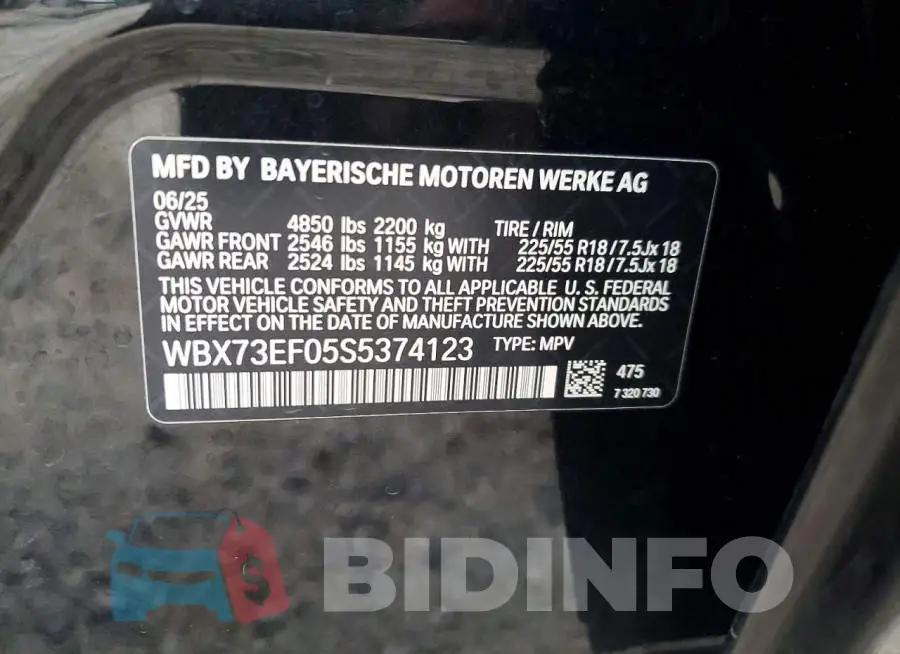 WBX73EF05S5374123 Photo# 13
