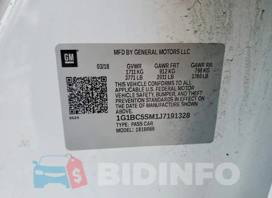 1G1BC5SM1J7191328 Photo# 13