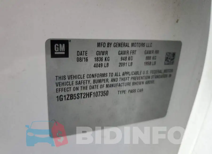 1G1ZB5ST2HF107350 Photo# 12