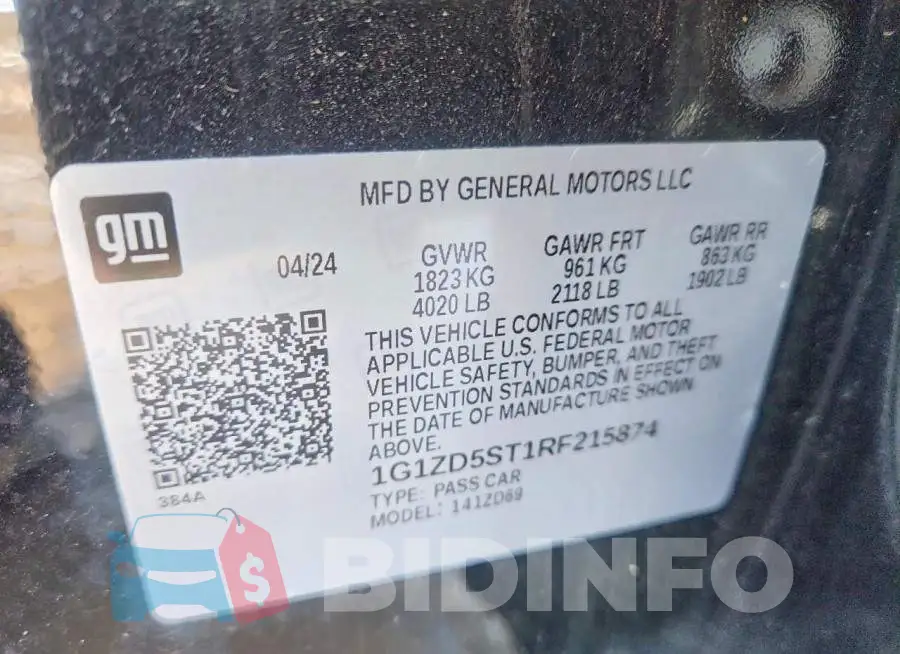 1G1ZD5ST1RF215874 Photo# 12