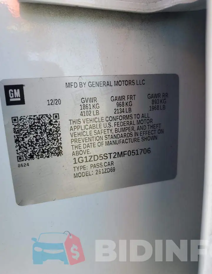 1G1ZD5ST2MF051706 Photo# 12