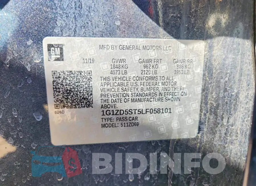 1G1ZD5ST5LF058101 Photo# 12