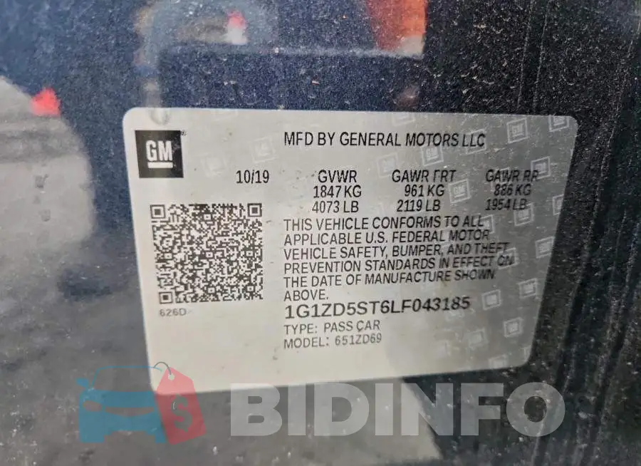 1G1ZD5ST6LF043185 Photo# 12