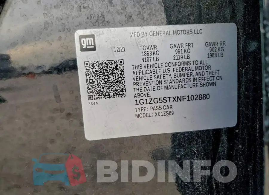 1G1ZG5STXNF102880 Photo# 12