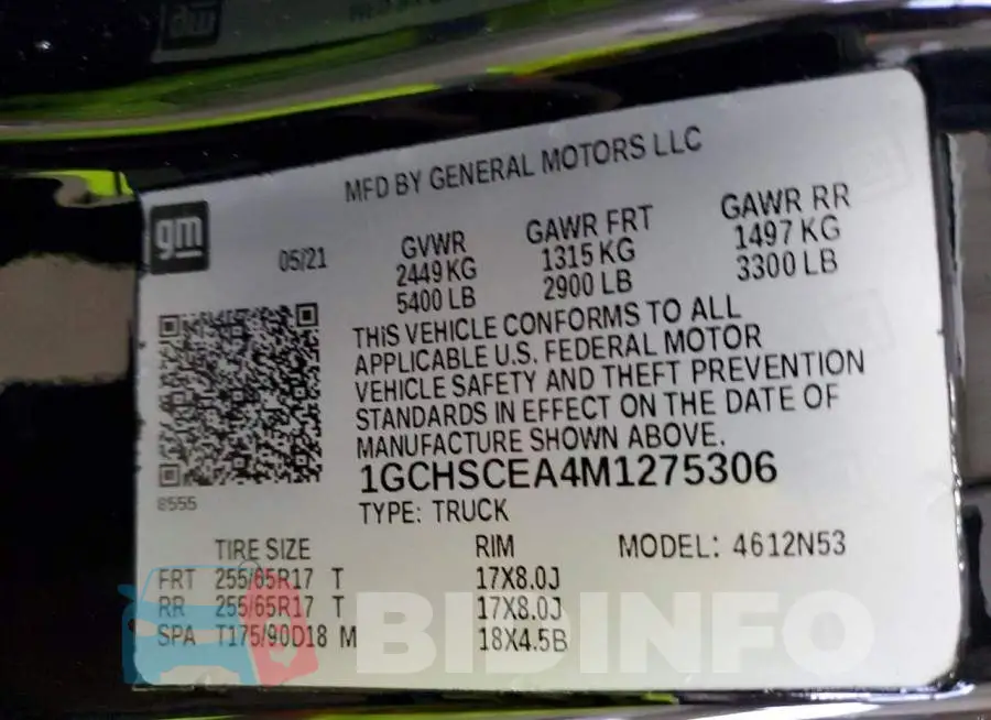 1GCHSCEA4M1275306 Photo# 12
