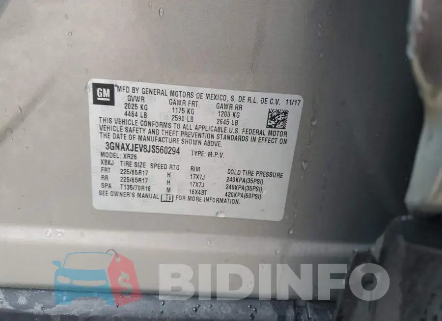 3GNAXJEV8JS560294 Photo# 14