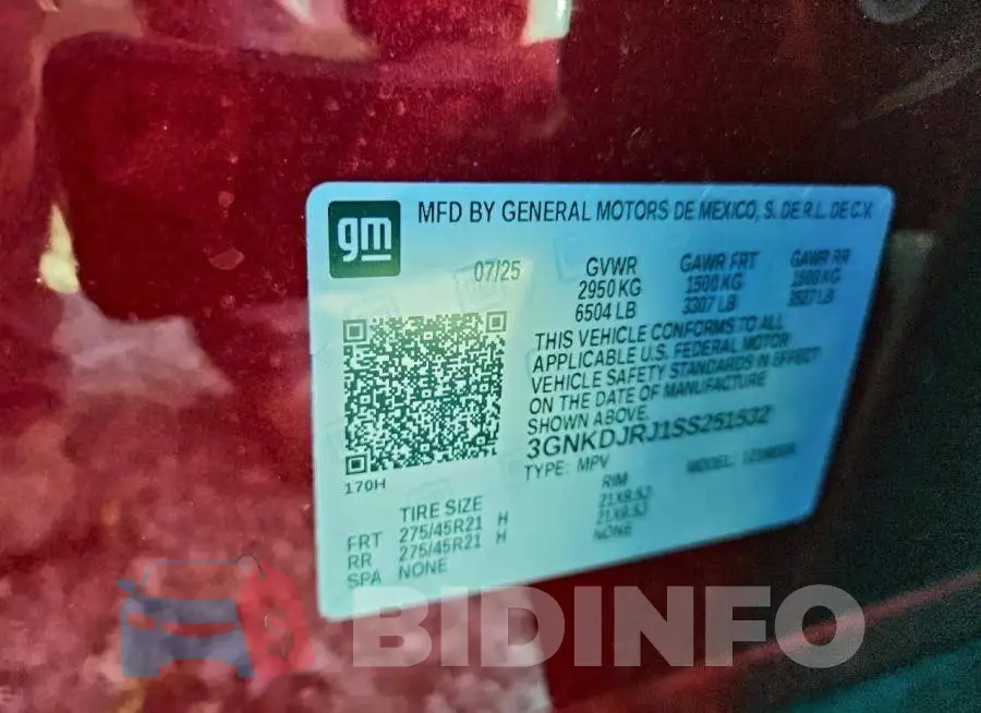 3GNKDJRJ1SS251532 Photo# 13