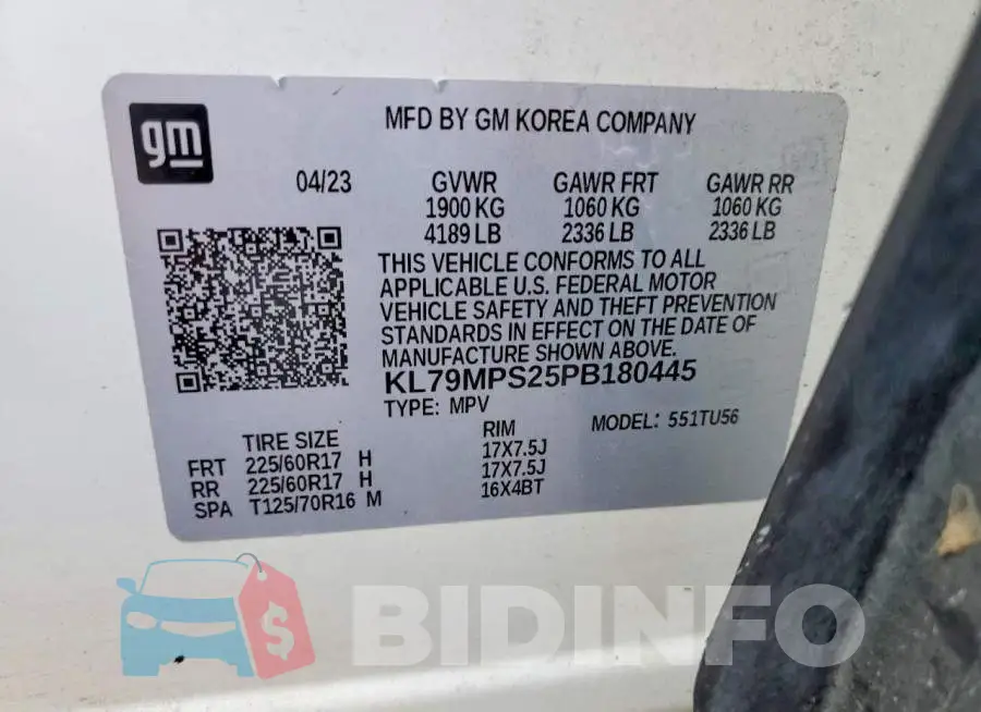 KL79MPS25PB180445 Photo# 14