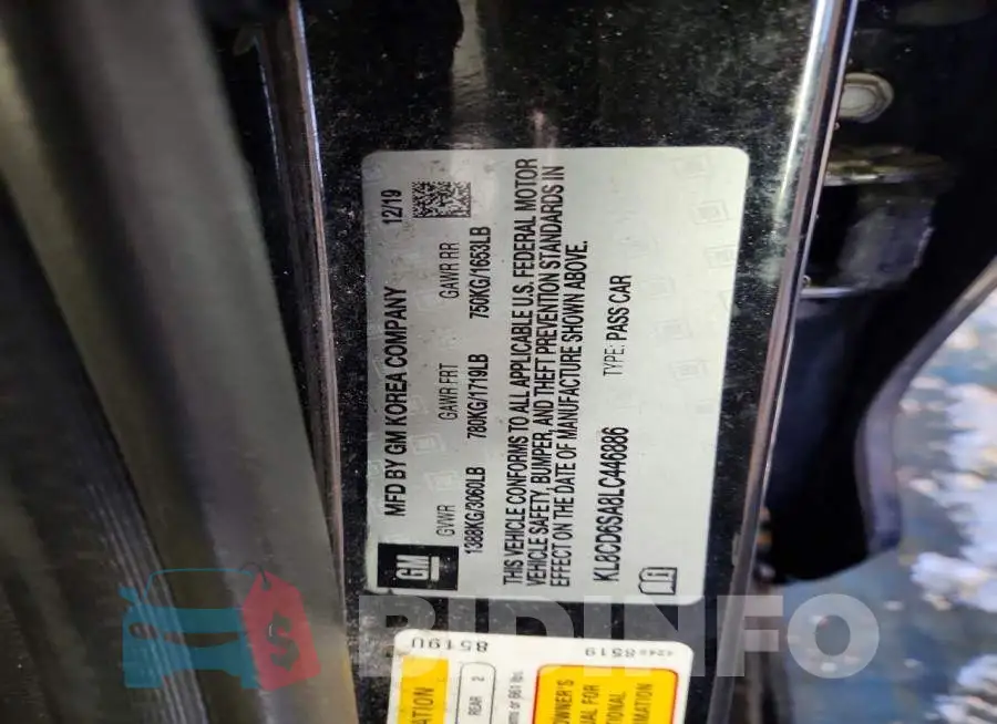KL8CD6SA8LC446886 Photo# 12