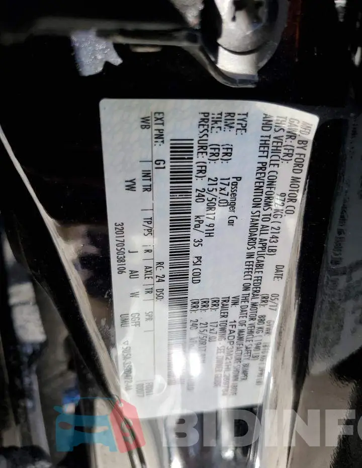 1FADP3M21HL269764 Photo# 12