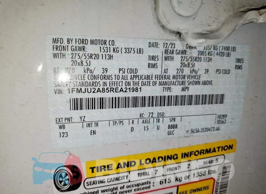 1FMJU2A85REA21981 Photo# 13