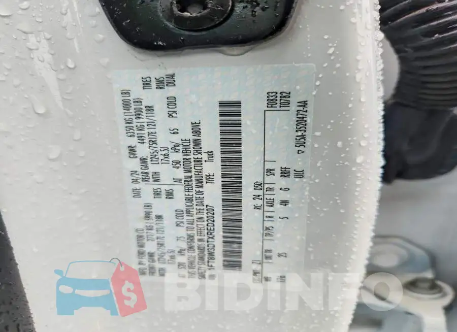 1FT8W3DTXRED20207 Photo# 12