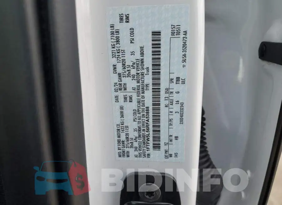 1FTFW5L56RFA53888 Photo# 12