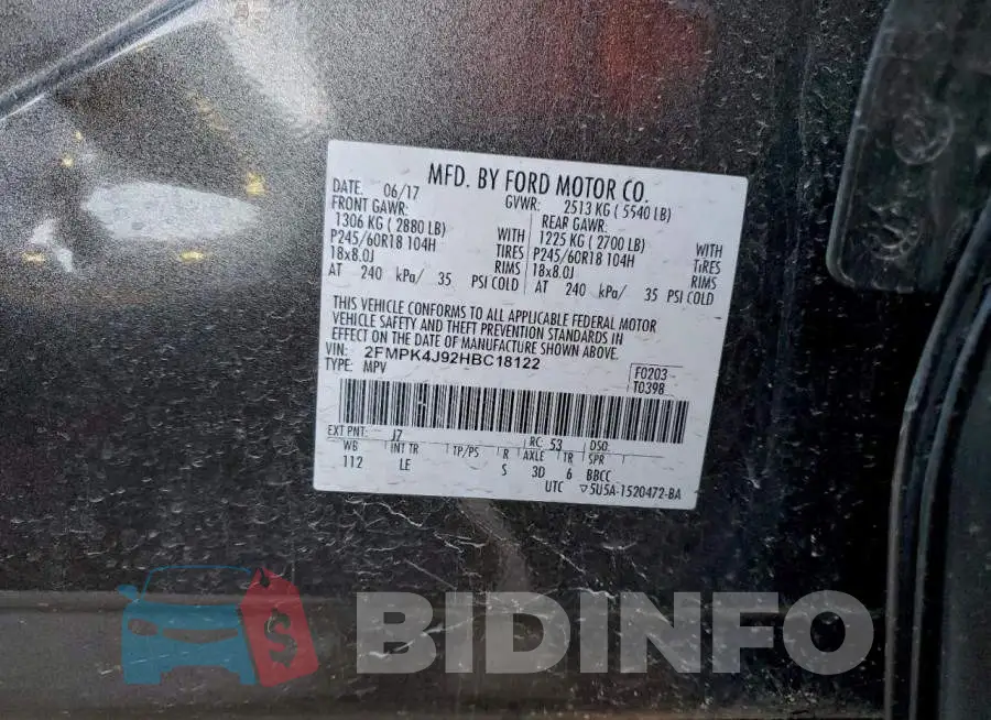 2FMPK4J92HBC18122 Photo# 13