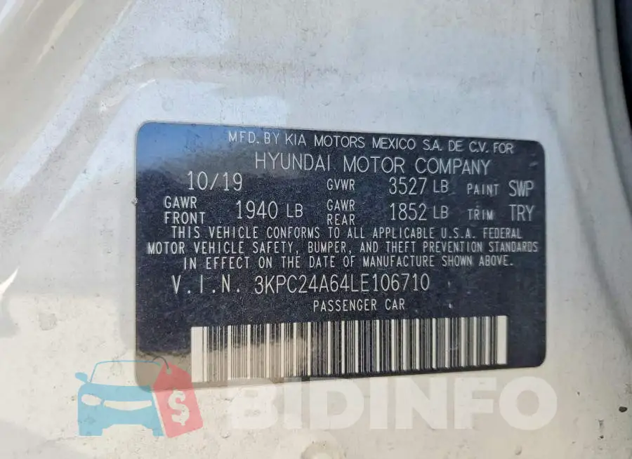 3KPC24A64LE106710 Photo# 12
